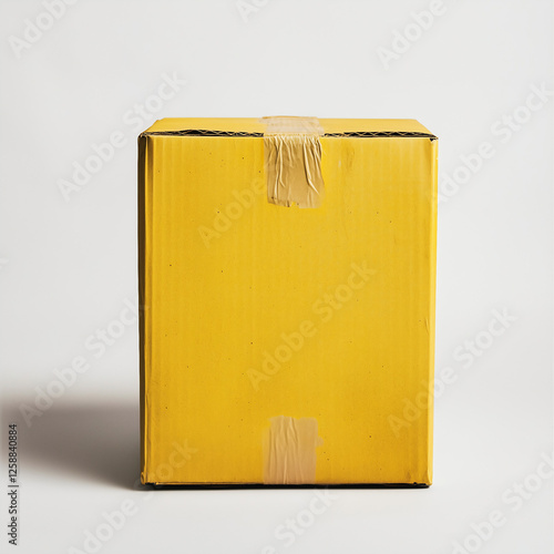 Yellow Cardboard Box