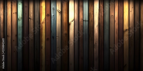 Wallpaper Mural Vibrant Vertical Wooden Planks Background Texture Torontodigital.ca