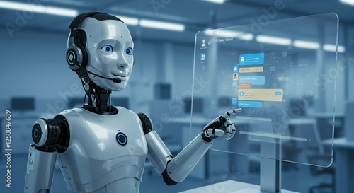 AI-Powered Virtual Assistant Handling Customer Inquiries
