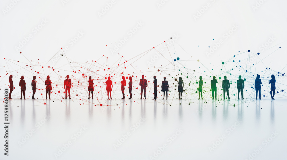 Naklejka premium professional, business, team, working, project together, office using economic growth charts network, connections, accompan, data, ianalyzing, future, trends, analysis, information, investment, growth