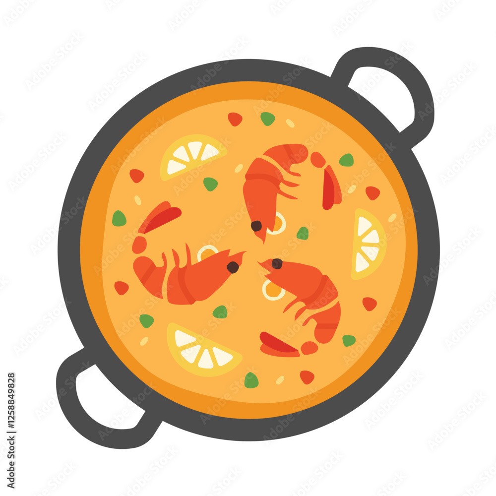 Pot of Food Vector Flat Icon – Isolated Hot Dish, Soup Bowl Emoji Illustration Pot of Food Vector Flat Icon – Isolated Hot Dish, Soup Bowl Emoji Illustration