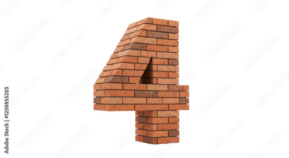 Number Four 4 Digit Made Of Old Grunge Texture Wall Of Bricks isolated on transparnet Background , Number Made Of Bricks PNG Number Four 4 Digit Made Of Old Grunge Texture Wall Of Bricks isolated on transparnet Background , Number Made Of Bricks PNG