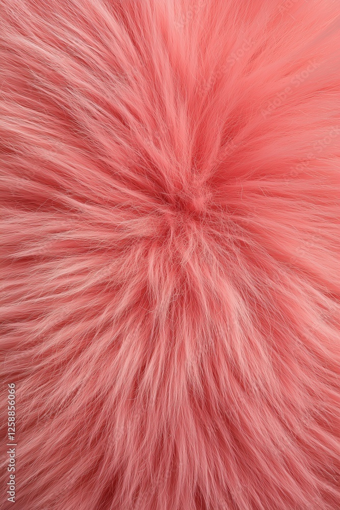 Fototapeta premium Soft pink fluffy texture presents a cozy and inviting feel in a close-up view captured indoors