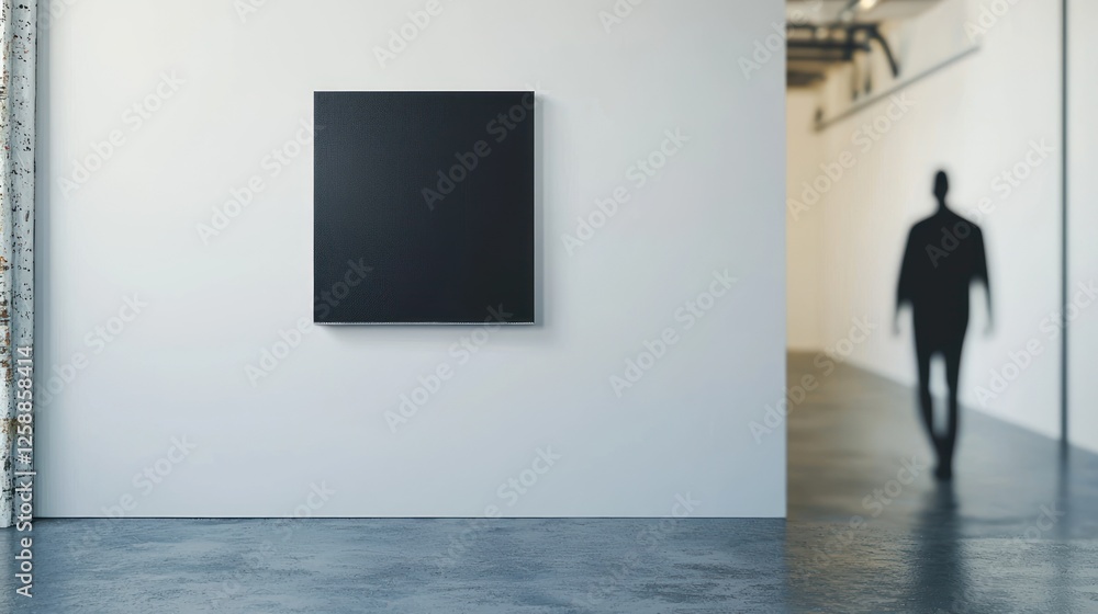 Fototapeta premium Modern Art Gallery: A Blank Canvas Awaits