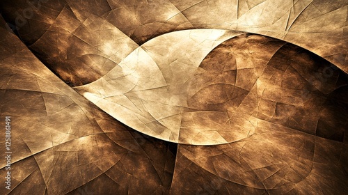 Abstract Brown Gold Fractal Art Background Texture