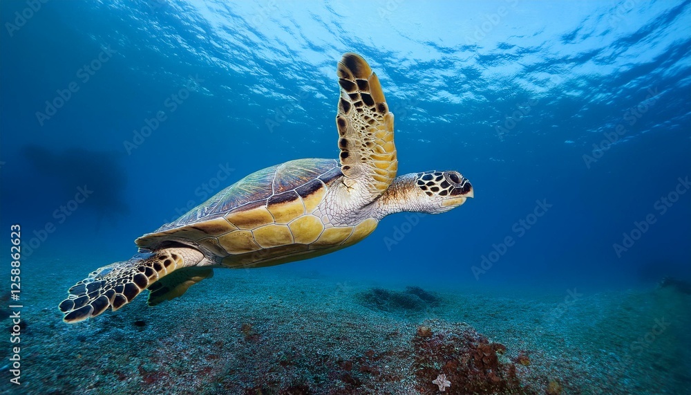Obraz premium isolated sea turtle