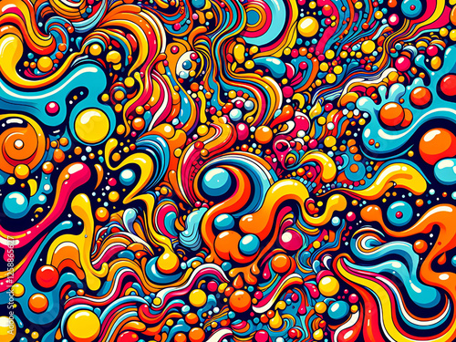 abstract psychedelic background  photo