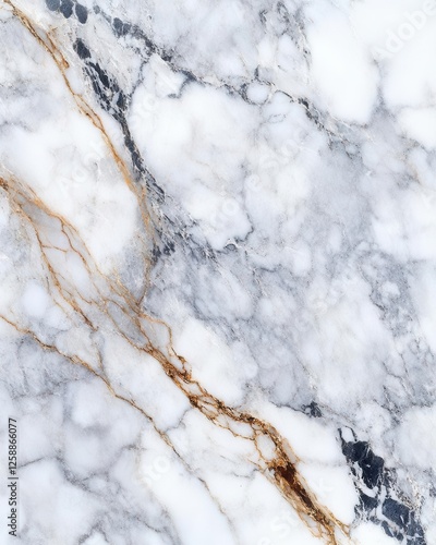 Natural White, Gold, and Gray Marble Texture Pattern