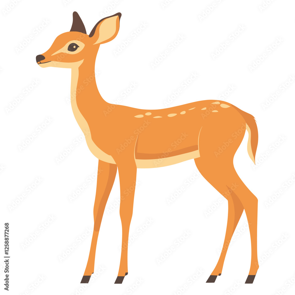 Deer illustration wildlife animal vector Deer illustration wildlife animal vector