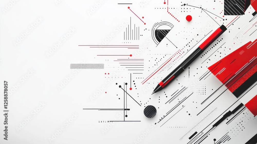 Abstract Design Elements On White Background Abstract Design Elements On White Background