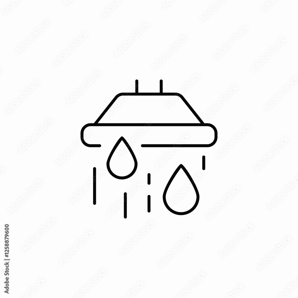 shower running icon sign vector shower running icon sign vector