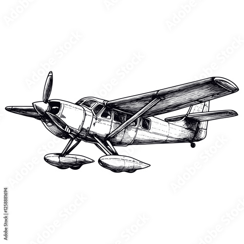 Airplane art aircraft drawing vector