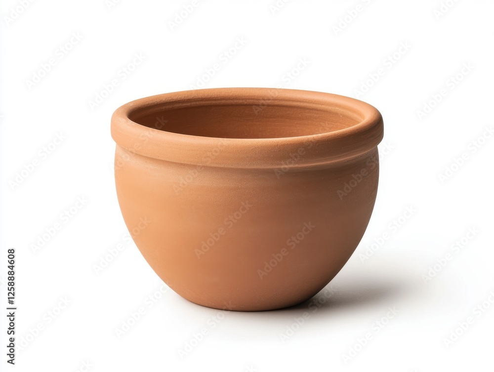 Beige Terracotta Bowl Plant Pot Beige Terracotta Bowl Plant Pot