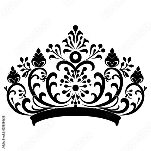 Royal Heraldic Tiara illustration elegant tiara vector