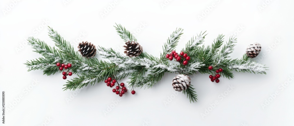 Christmas Garland with Pine Cones and Berries Christmas Garland with Pine Cones and Berries
