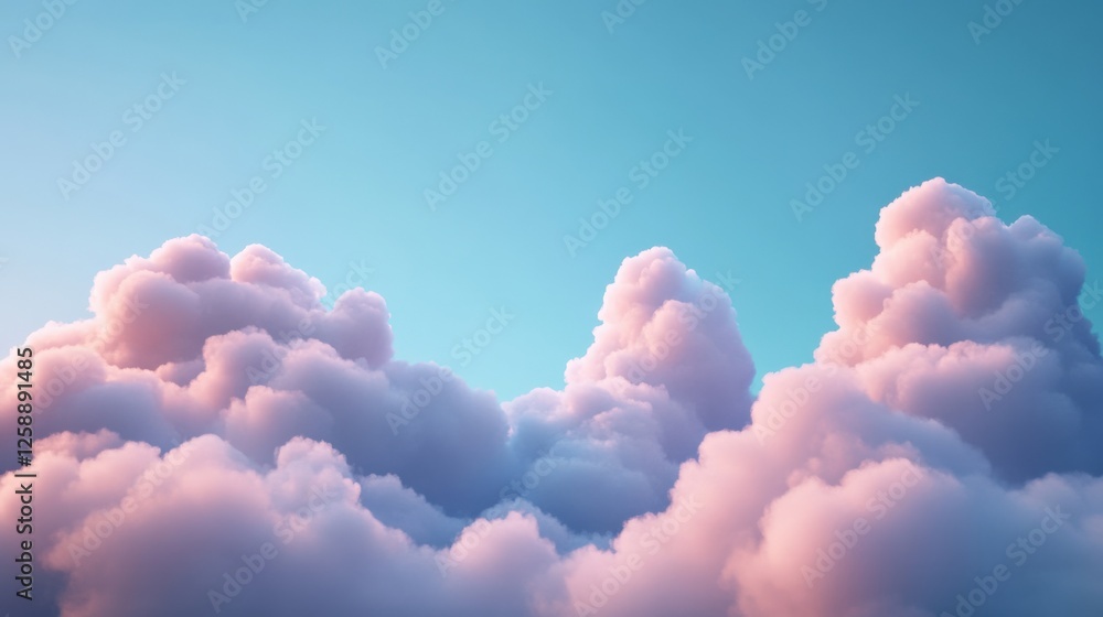 Pink Clouds in Blue Sky Pink Clouds in Blue Sky