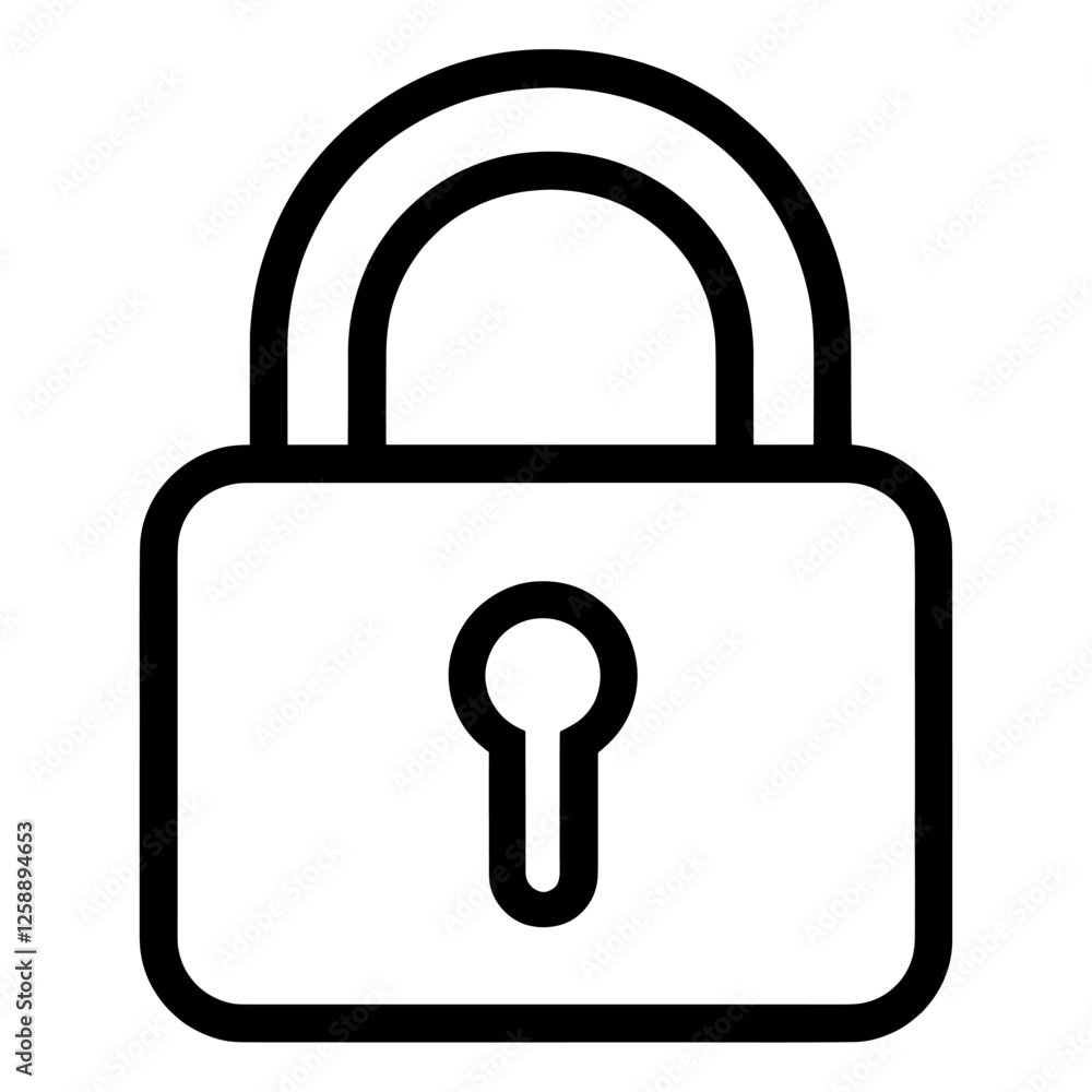 Lock sign icon illustration minimalist dynamite vector Lock sign icon illustration minimalist dynamite vector