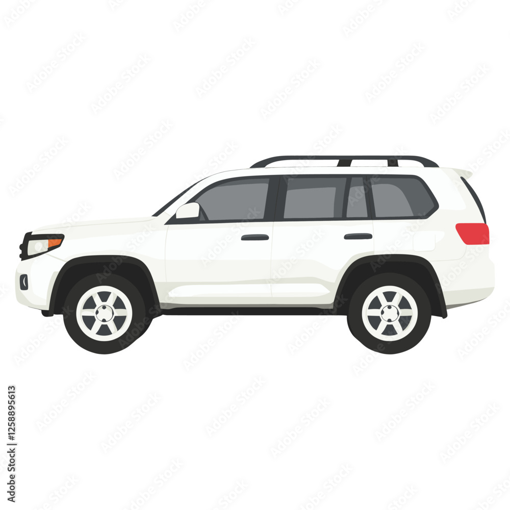 Suv car transportation illustration automobile vector