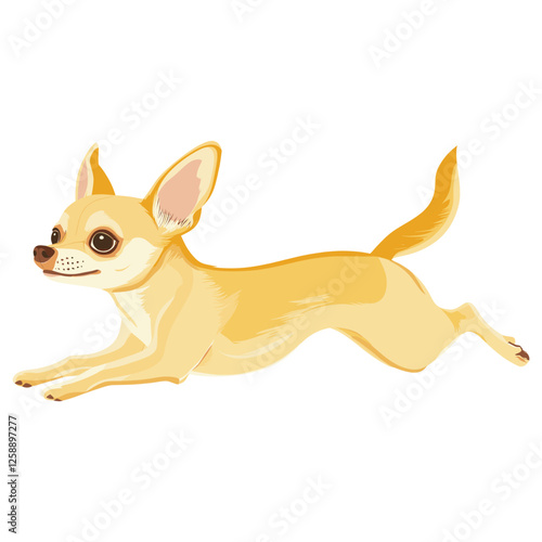 Chihuahua dog playing chihuahua illustration cartoon vector