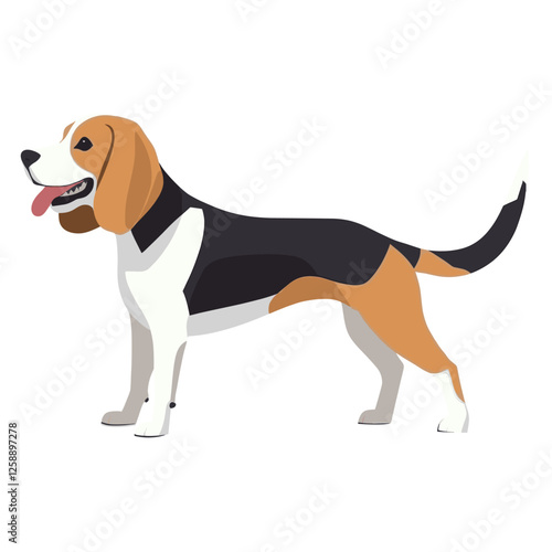 Wallpaper Mural Beagle dog beagle illustration animal vector Torontodigital.ca