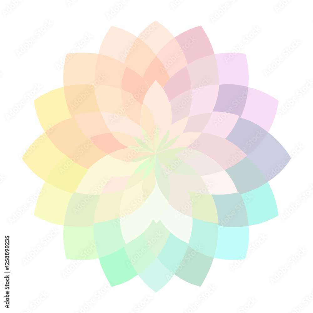 Chinese flower illustration symmetry pattern vector Chinese flower illustration symmetry pattern vector