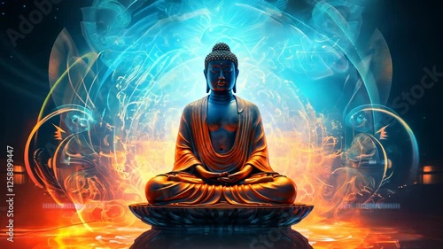 Wallpaper Mural buddha in meditation Torontodigital.ca