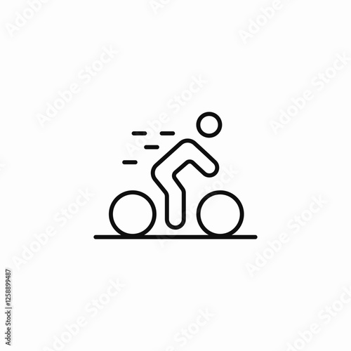 bicycle transportation icon sign vector