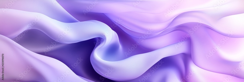 Obraz premium Seamless Pastel Lilac Wave Texture Pattern Background Minimalist And Elegant Monochromatic Design.