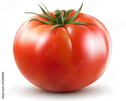 Wallpaper Mural Ripe Red Tomato Isolated On White Background Torontodigital.ca