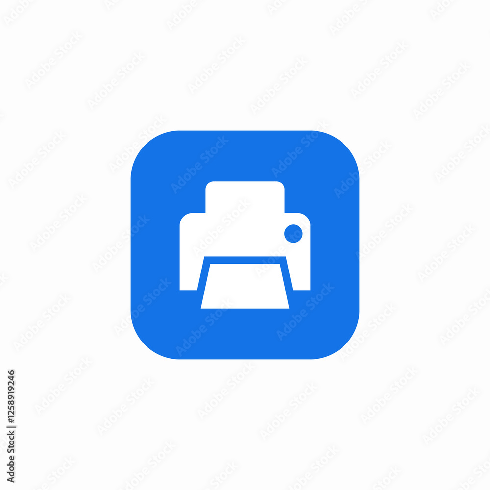 active printer icon sign vector active printer icon sign vector