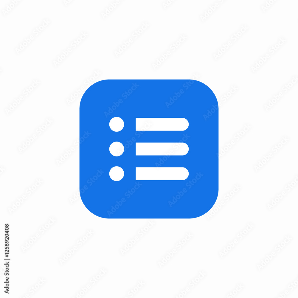 dot row list icon sign vector dot row list icon sign vector