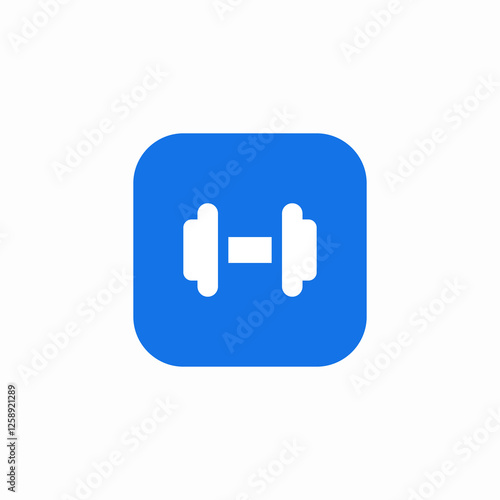 lifting dumbell icon sign vector