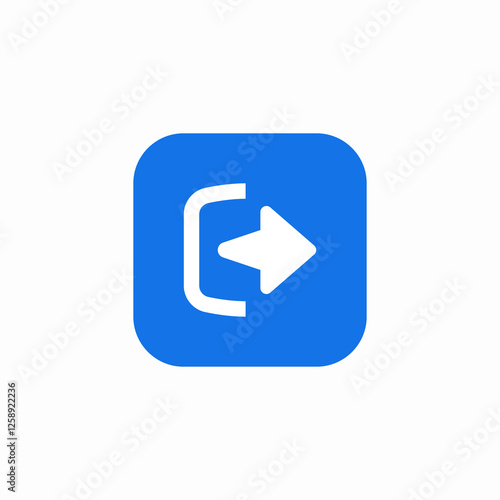 sign out icon sign vector