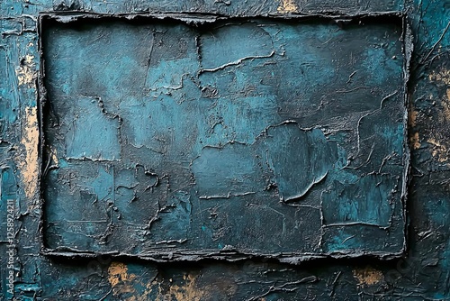 Grunge-style textured background with a rough rectangular frame in black and gray tones.
