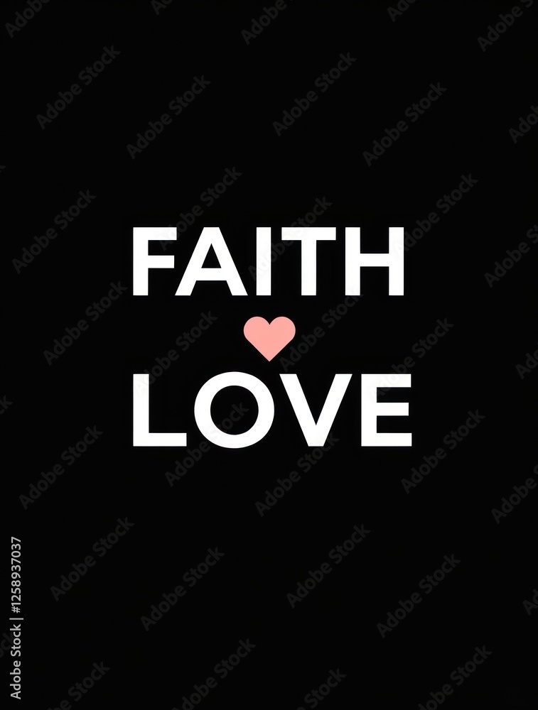 Phrases representing faith, hope, and love shine brightly against a dark backdrop, symbolizing spiritual values cherished during Easter and Maundy Thursday Phrases representing faith, hope, and love shine brightly against a dark backdrop, symbolizing spiritual values cherished during Easter and Maundy Thursday
