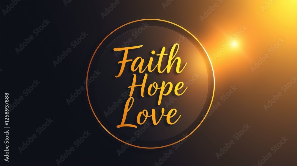 Obraz premium Symbols of faith, hope, and love shine brightly, representing the essence of spirituality and connection to core Christian values, particularly meaningful during Easter