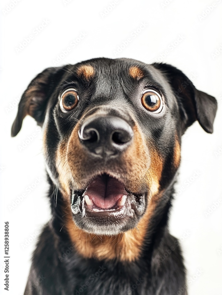 Fototapeta premium Surprised German Shepherd