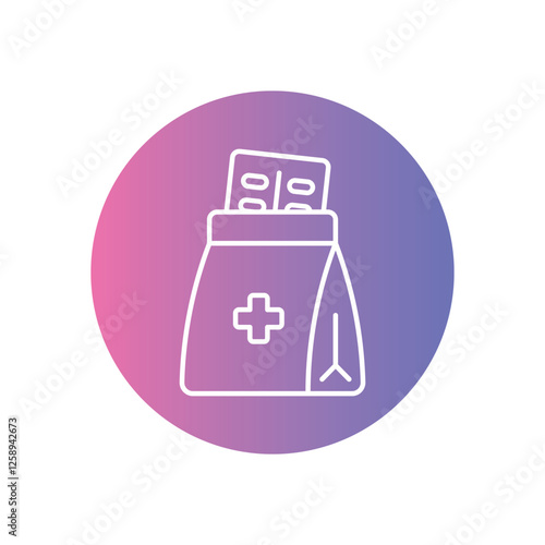 Prescription Delivery icon vector stock illustration