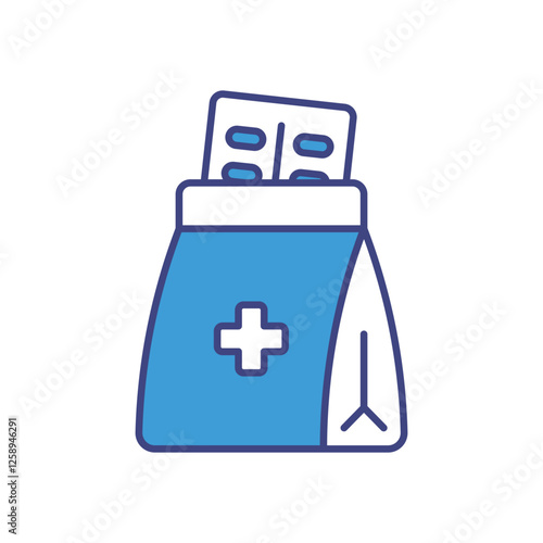 Prescription Delivery icon vector stock illustration
