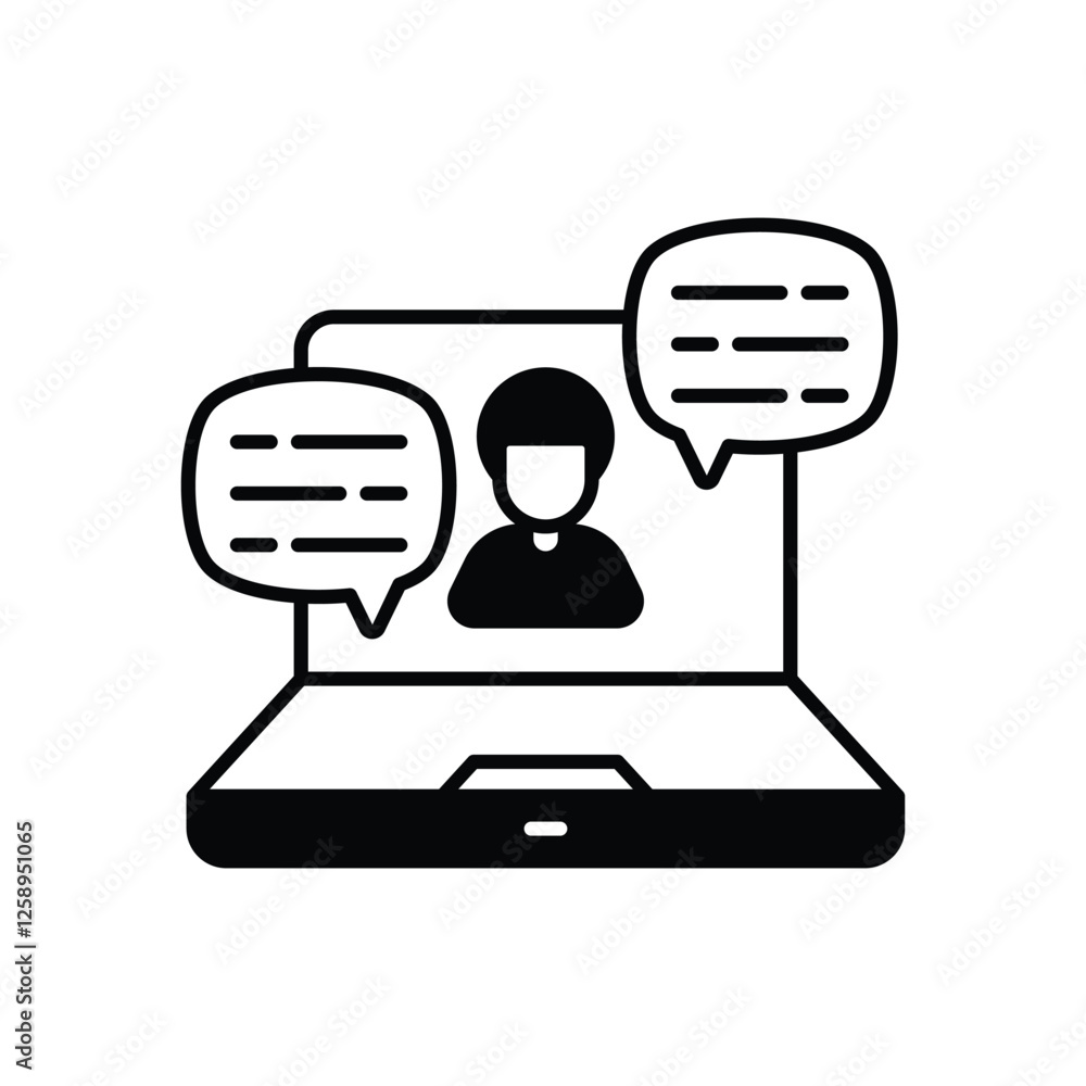 Conversation icon vector stock illustration Conversation icon vector stock illustration