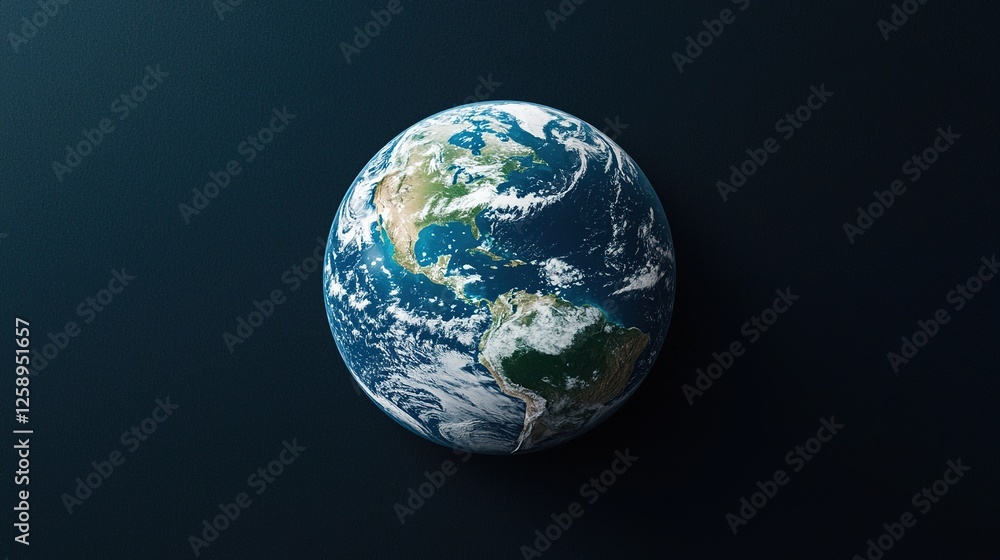Fototapeta premium Climate change solutions earth digital art global aerial view blockchain economics impact