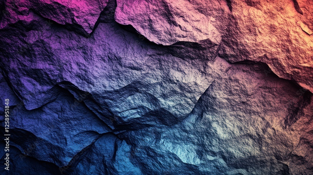 Fototapeta premium Vibrant Hues Rock Texture Abstract Background Image