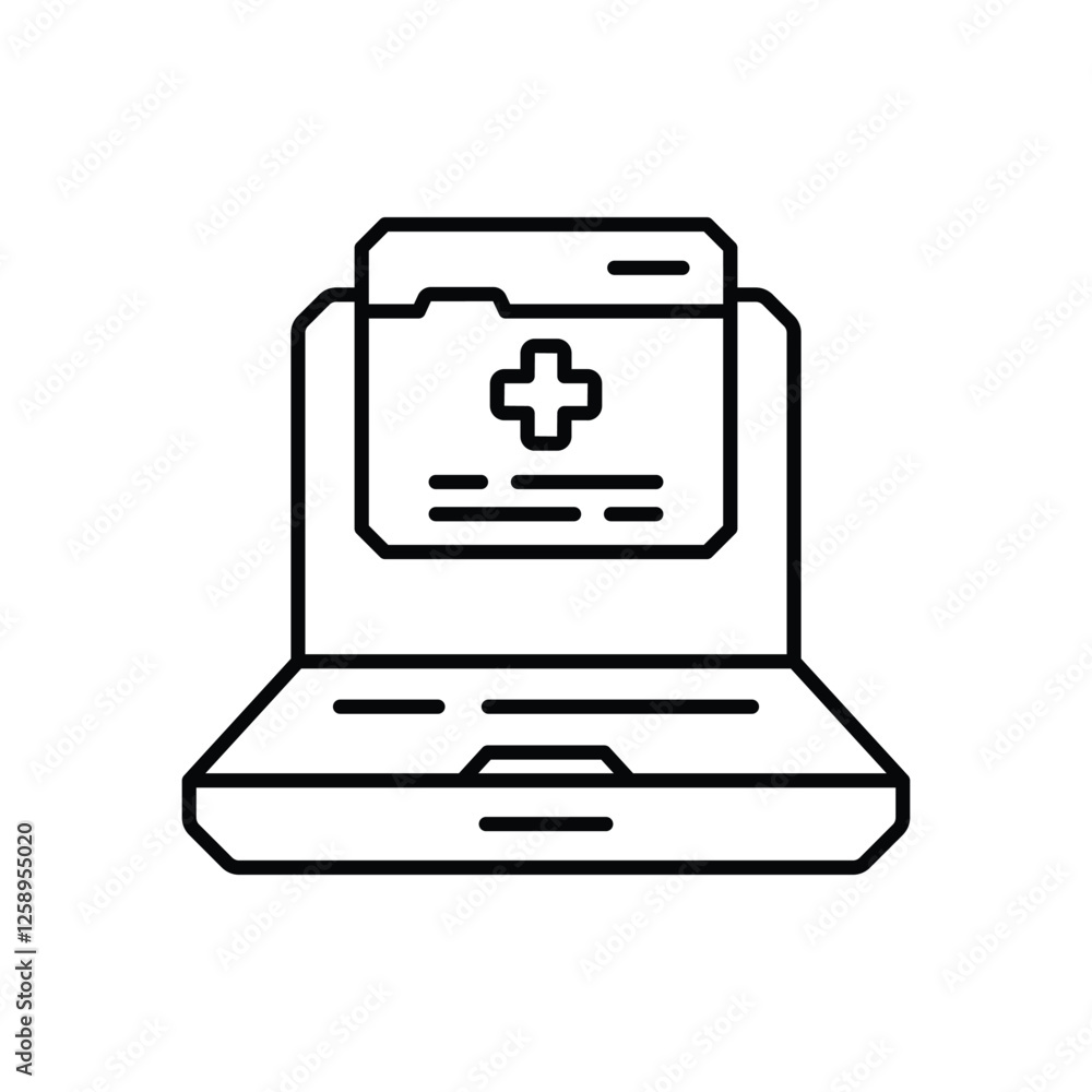 Online Prescription icon vector stock illustration Online Prescription icon vector stock illustration