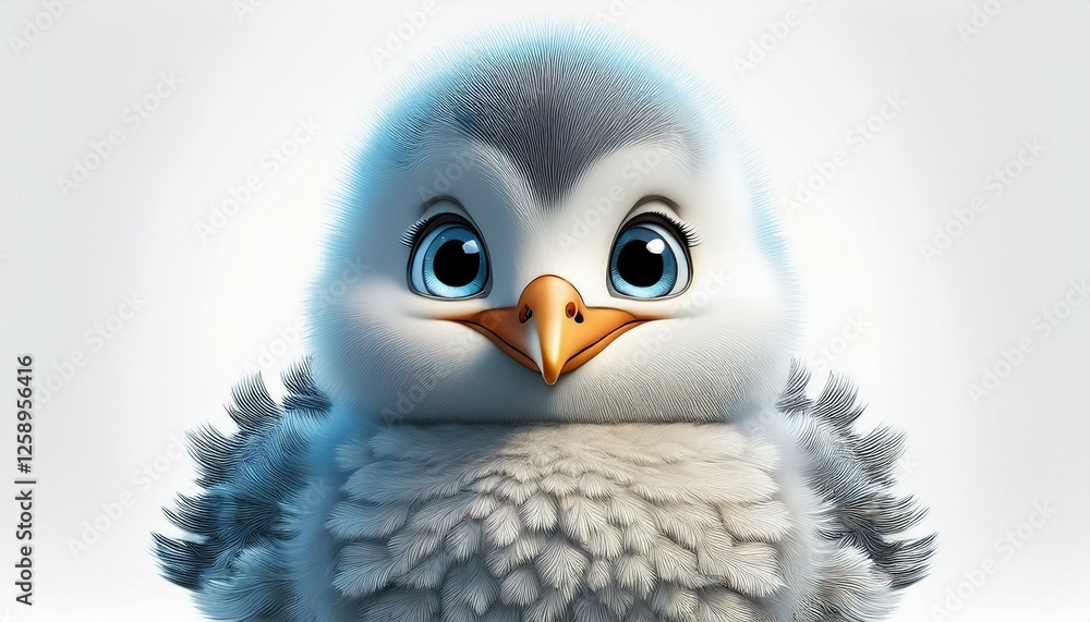 Kleine Möwe, weißer Hintergrund Kleine Möwe, weißer Hintergrund