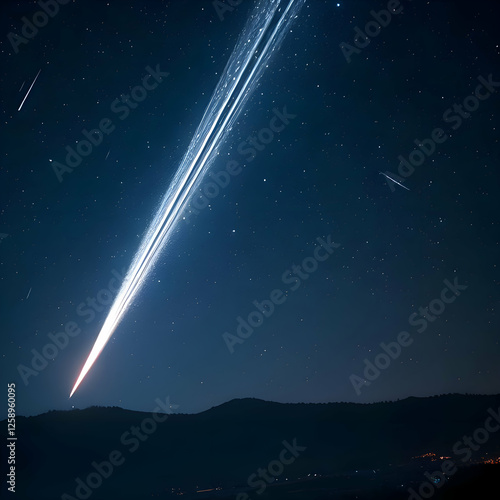Starry night sky with stars