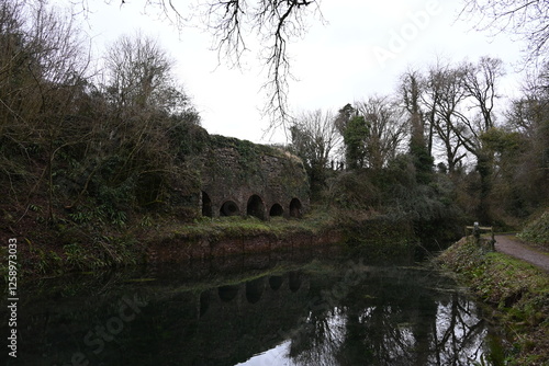 a view of the grand western canal near Tiverton from the tow path photo