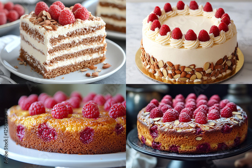 cake with berries