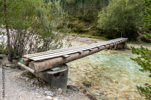 Wallpaper Mural Landscape of Isar river origin, Scharnitz, Austria Torontodigital.ca