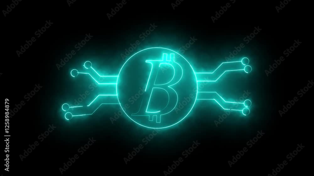 Bit coin icon animated on black background. 4k vedio
Bit coin icon animated on black background. 4k vedio