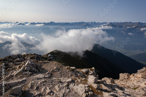 Nordlinger hut on Karwendel Hohenweg, Austria photo